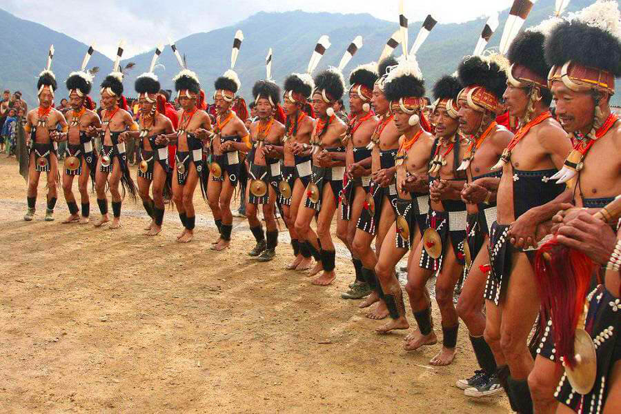 Lotha tribe dancers Nagaland Tokhu Emong
